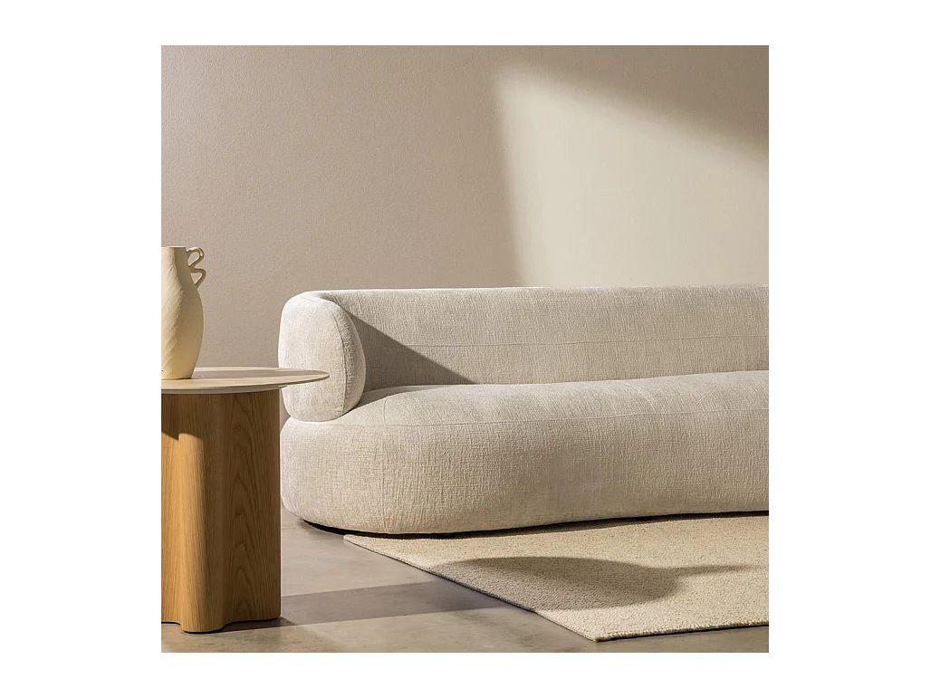 Bank 231x91x78 cm licht beige Montiac