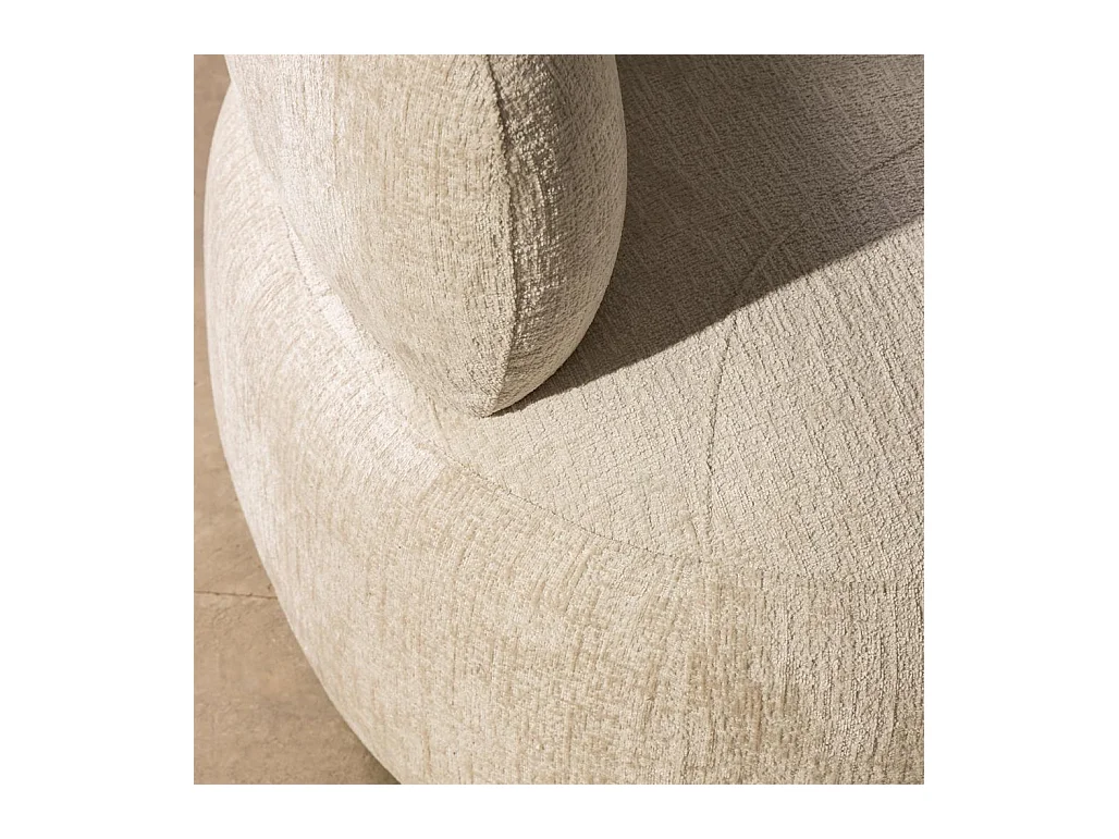 Bank 231x91x78 cm licht beige Montiac