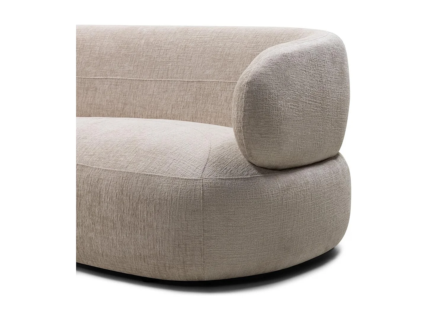 Sofa 231x91x78 cm hellbeige Montiac