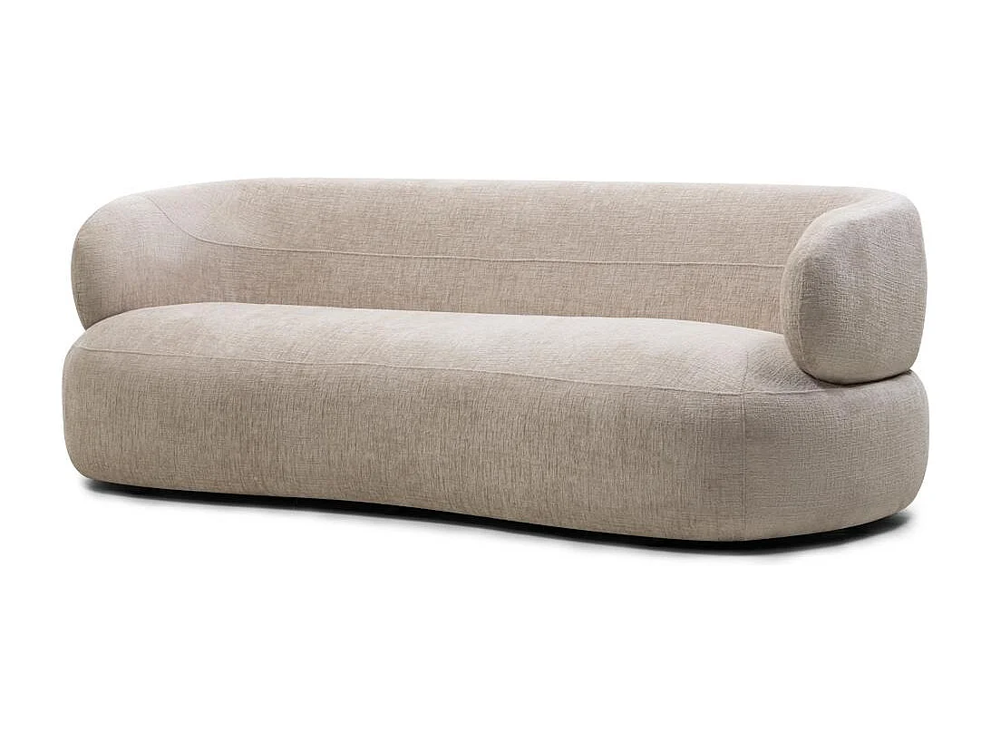 Sofa 231x91x78 cm hellbeige Montiac