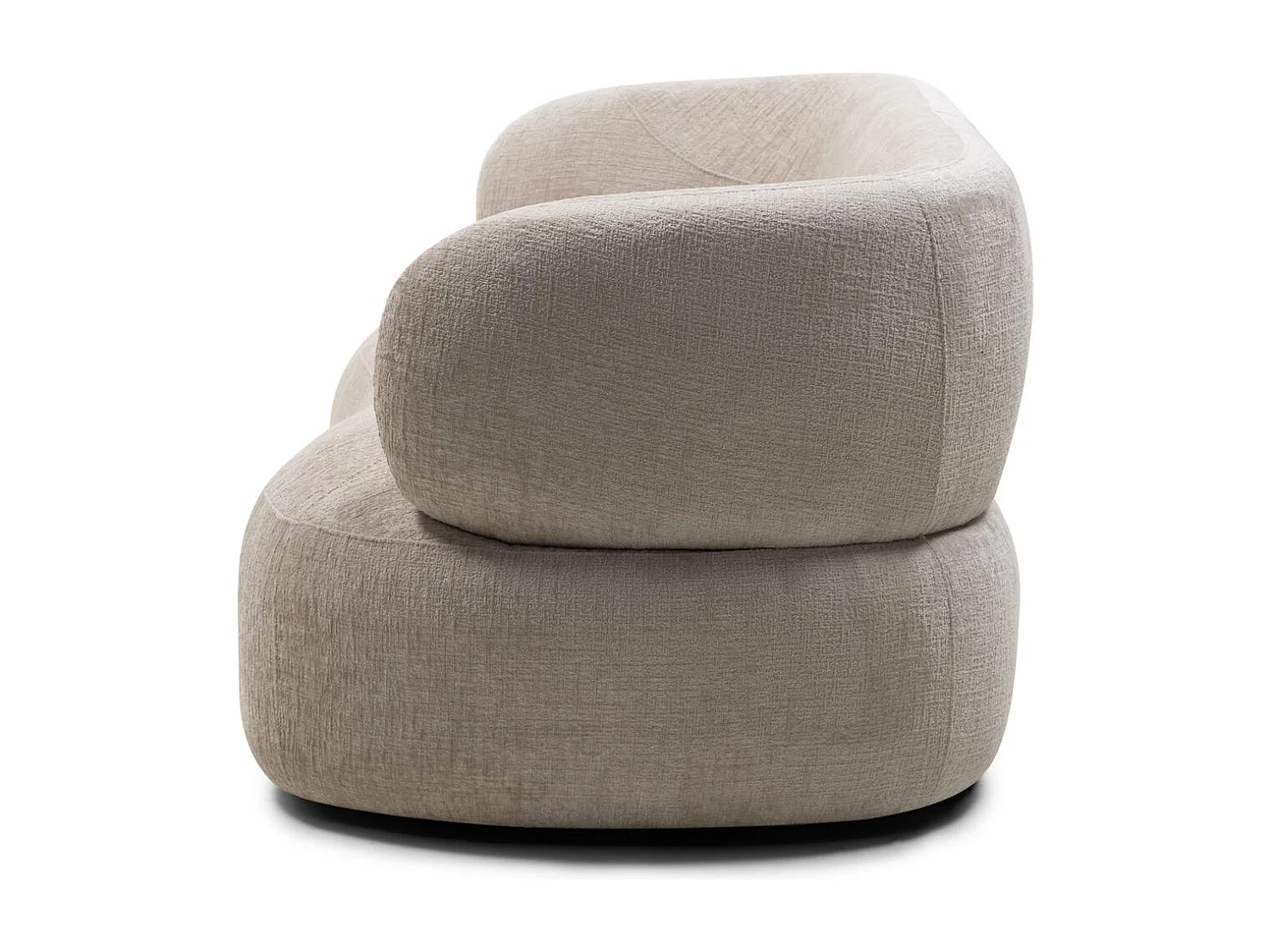 Sofa 231x91x78 cm hellbeige Montiac