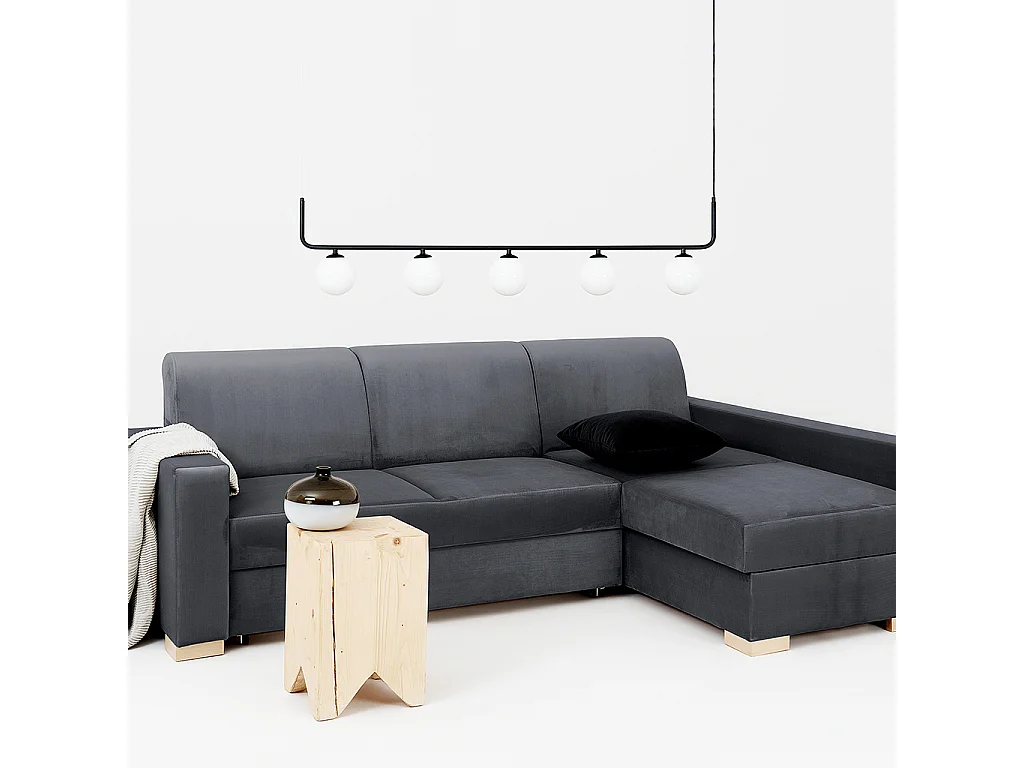 Slaapbank 95x232x82 cm Grijs stabiel