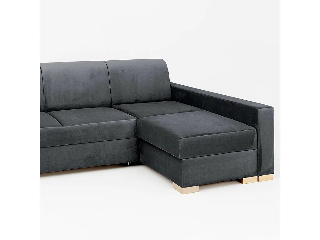 Slaapbank 95x232x82 cm Grijs stabiel