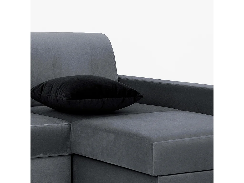 Slaapbank 95x232x82 cm Grijs stabiel