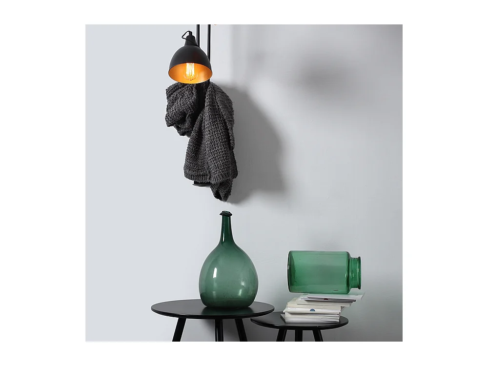 Applique murale noire Coben Wall 0,15 m