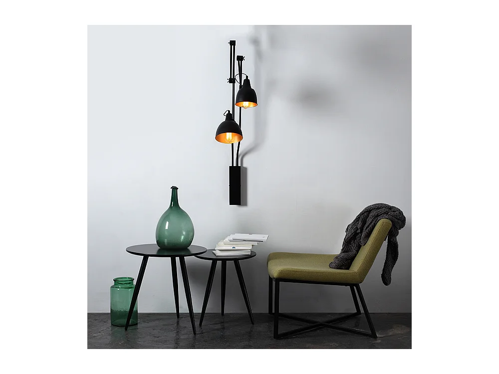 Applique murale noire Coben Wall 0,15 m