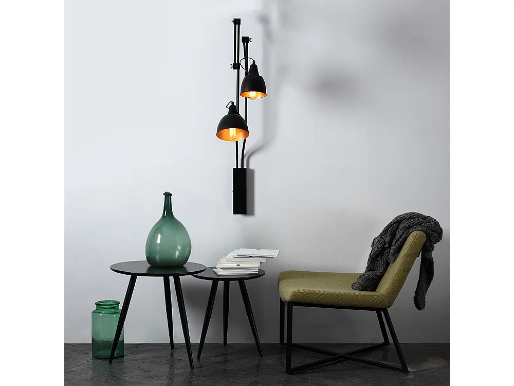 Applique murale noire Coben Wall 0,15 m