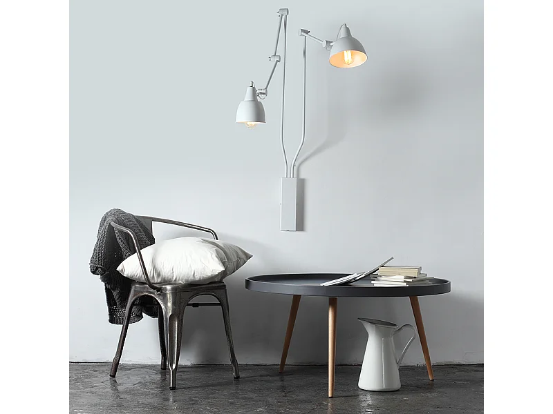 Wandleuchte weiß Coben Wandlampe 2