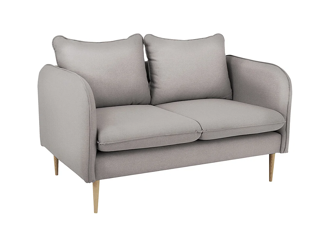 Sofá 0,89x1,45x0,9 m aço madeira nobre