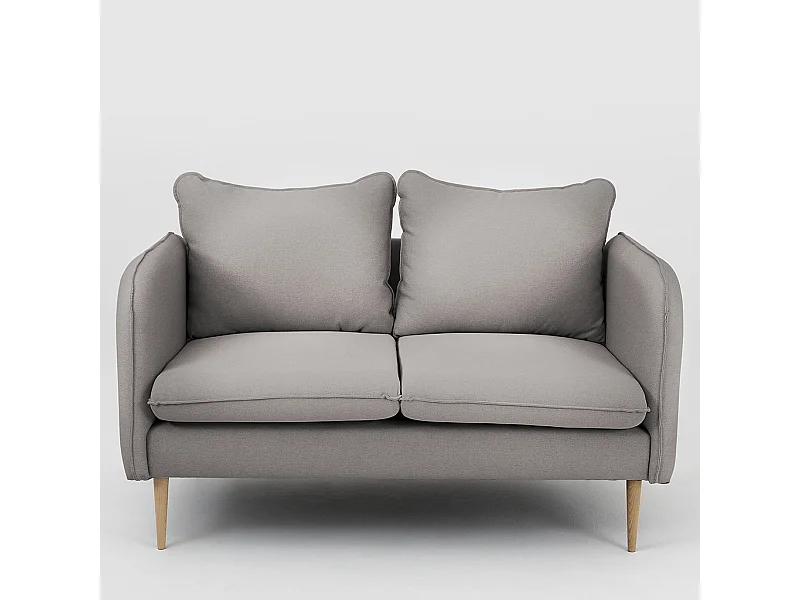 Sofá 0,89x1,45x0,9 m acero madera elegante