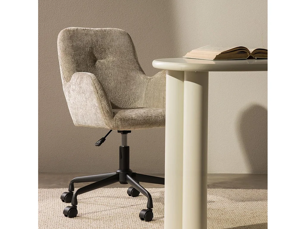 Draaistoel Licht beige Malisa