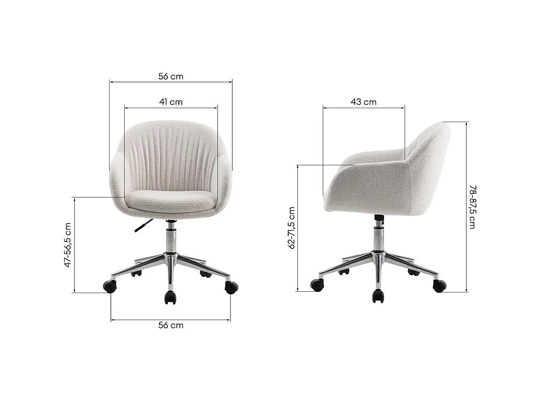 Draaistoel Crème Otello