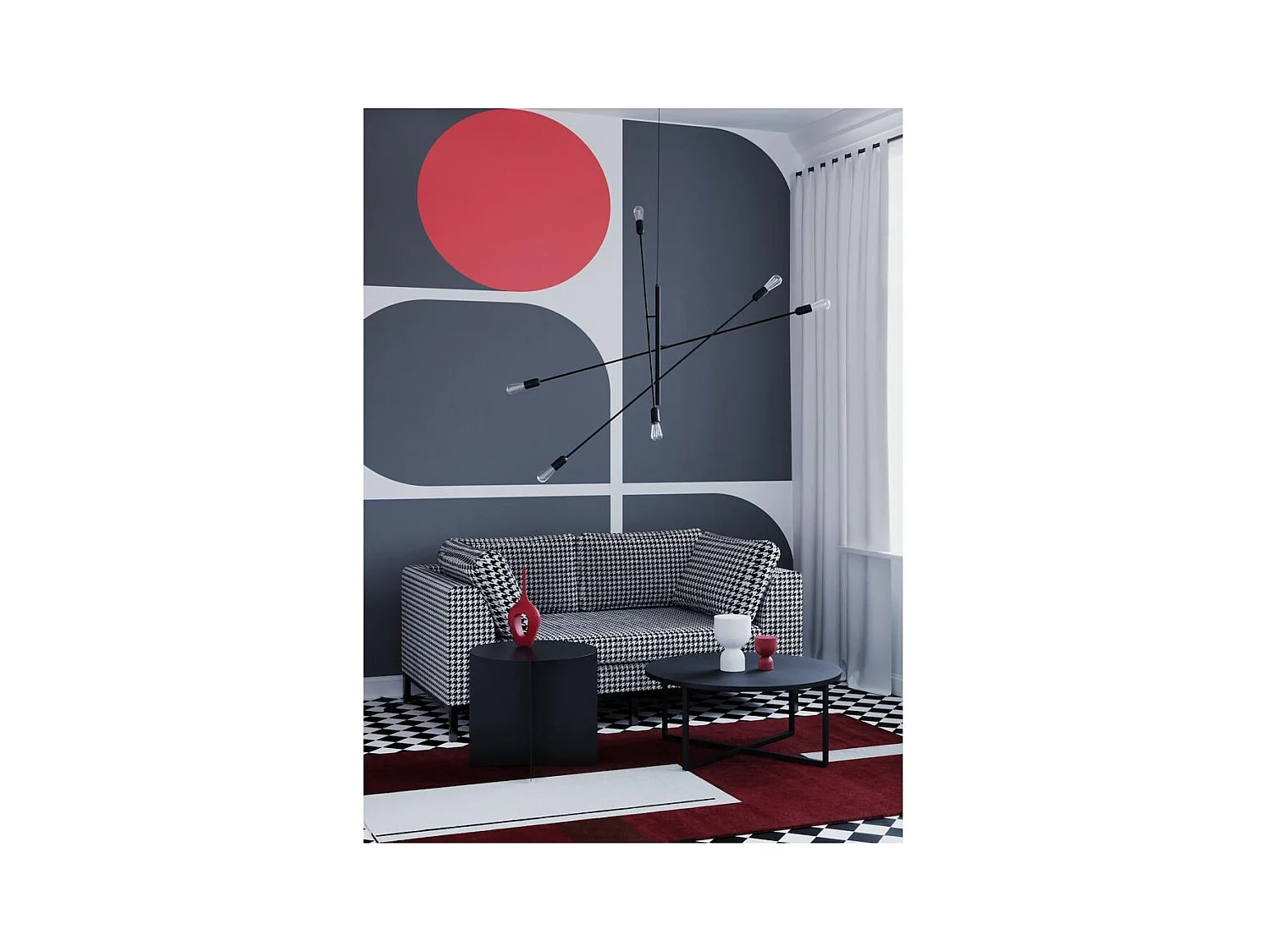 Sofa 0,98x1,71x0,69 m Schwarz Ambient ke700