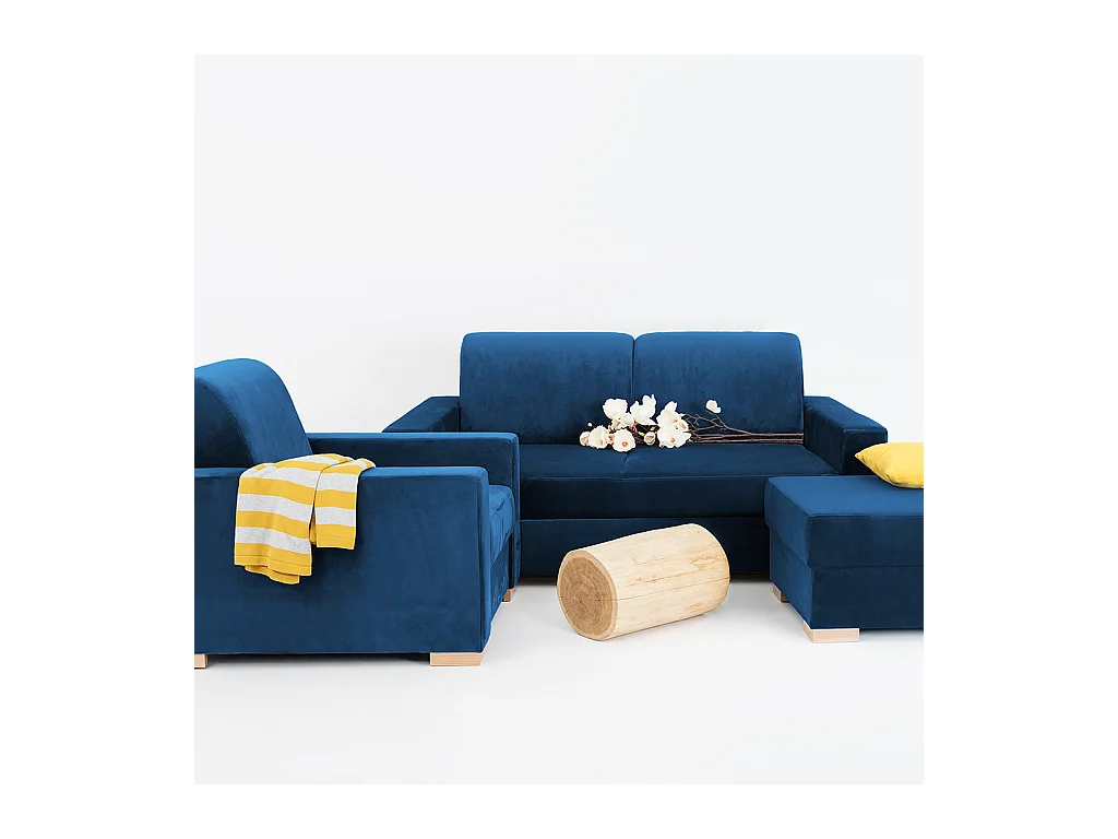 Sofá 0,95x1,65x0,82 m Estável natural