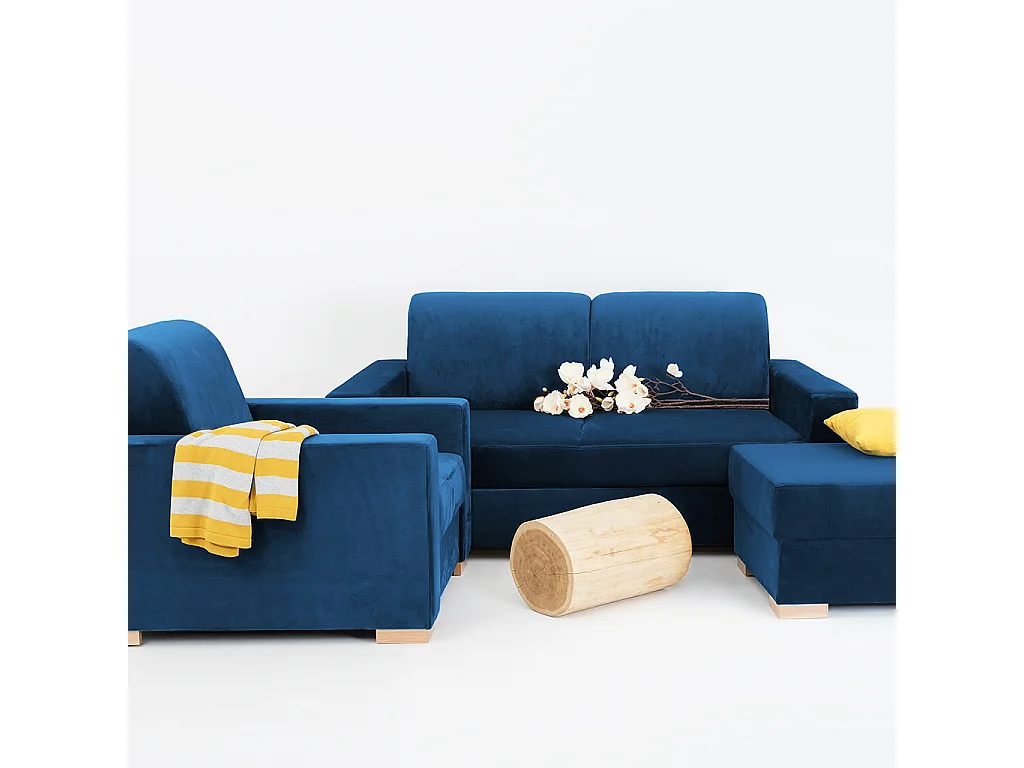 Sofa 0,95x1,65x0,82 m natürliche stabile Ausführung