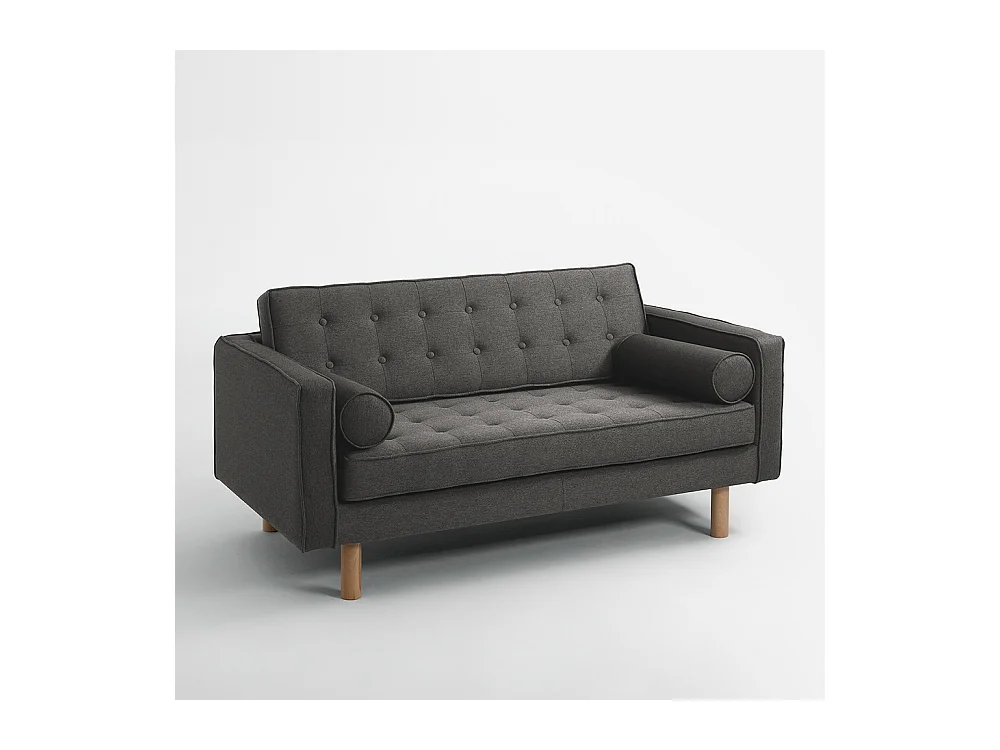 Sofá 88x162x80 cm Carbono Tópico Madeira