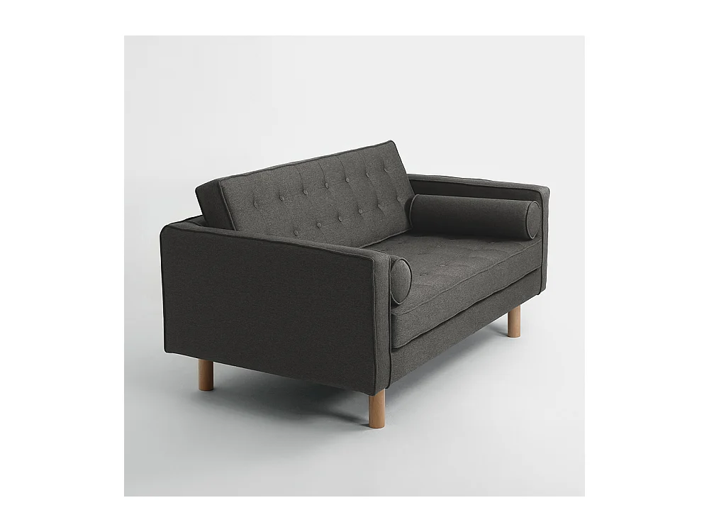 Sofá 88x162x80 cm Carbono Tópico Madeira