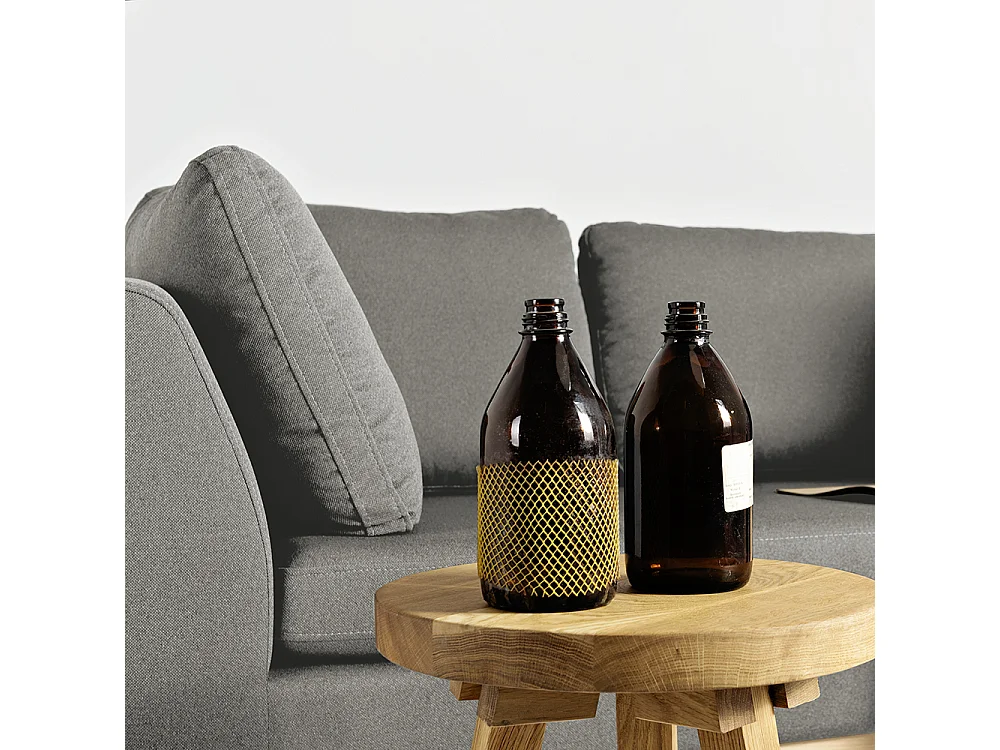 Slaapbank 98x171x67 cm Grijs ambient hout kwarc ml84