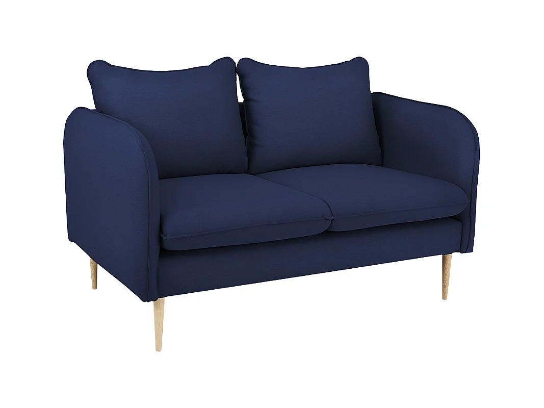 Sofá 0,89x1,45x0,9 m Madeira envernizada preta