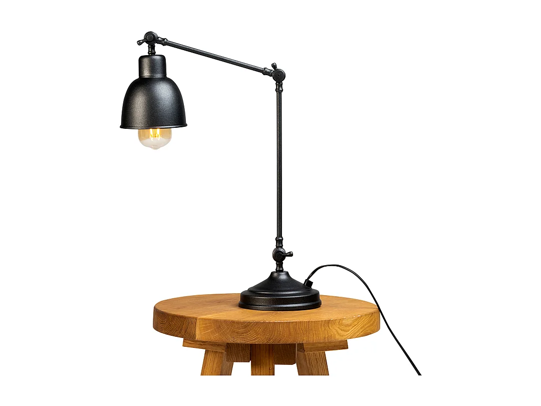 Candeeiro de secretária 0,15x0,45 m preto Freja