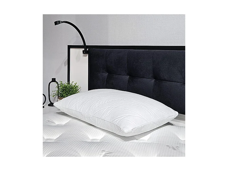 Lot de 2 oreillers 60 x 40 cm mousse à mémoire de forme - MORPHÉE