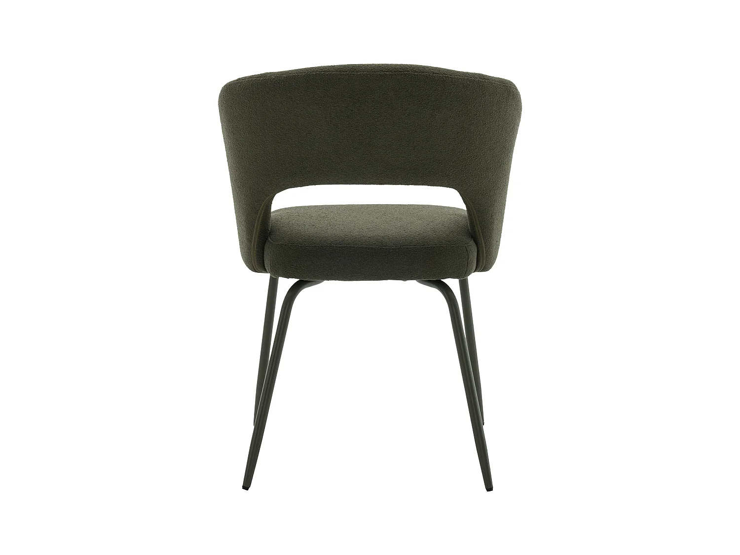 Set van 2 FLAVIA stoelen van groene lusstof