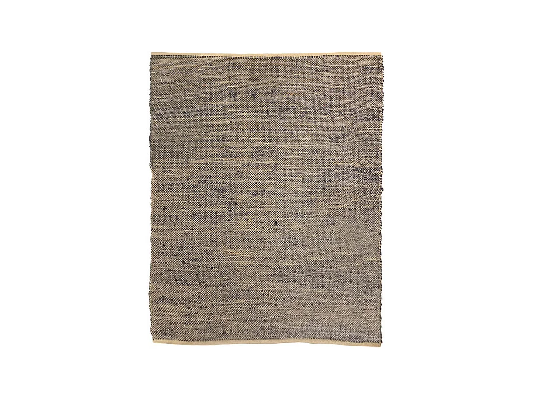 Tapis 160 x 230 cm bleu en jute fibre tressée naturelle - ALADIN 6873