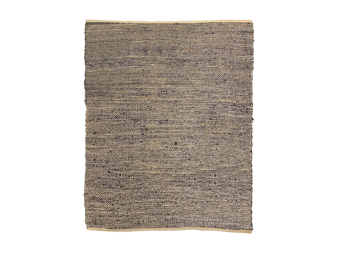 Tapis 160 x 230 cm bleu en jute fibre tressée naturelle - ALADIN 6873