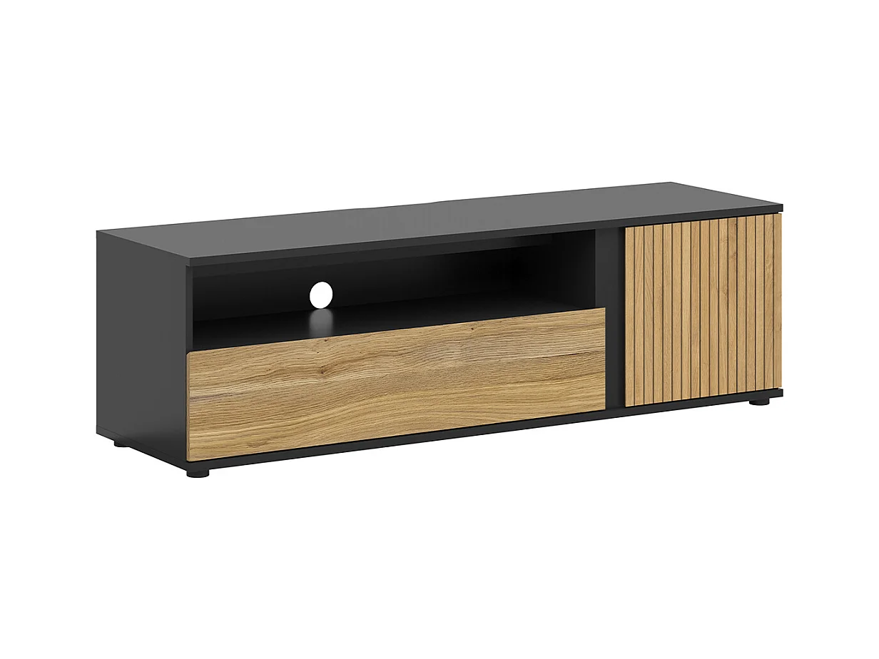 Mobile TV 1 anta 1 cassetto Pia marrone 155cm