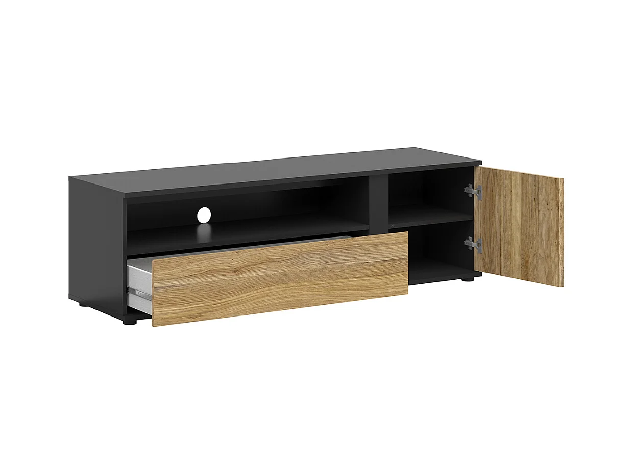 Mobile TV 1 anta 1 cassetto Pia marrone 155cm