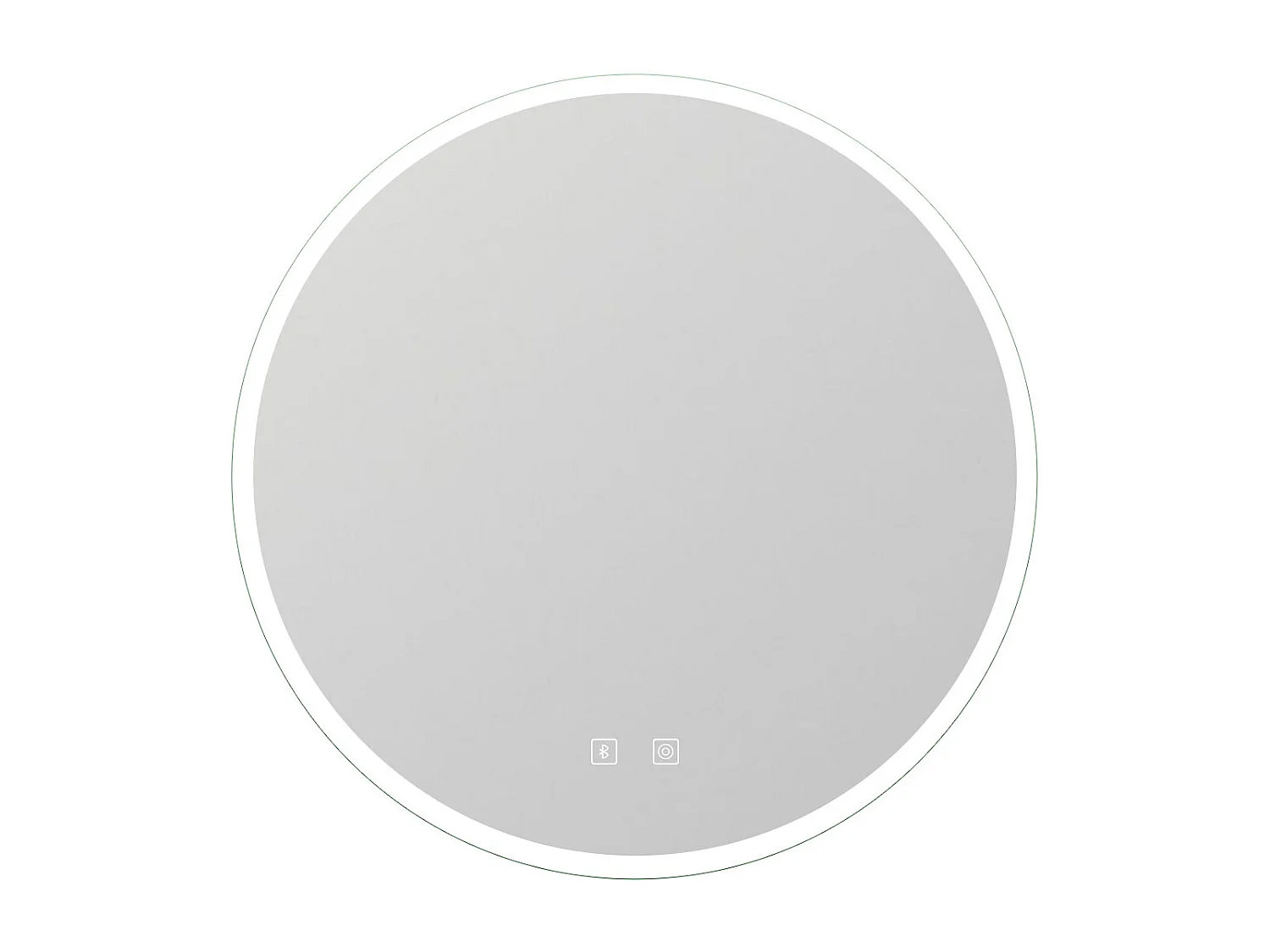 Espejo de baño con Led,70 x 70 cm, Luz led con tres colores,Con función antivaho, bluetooth, memoria agapada, y brillo ajustable.