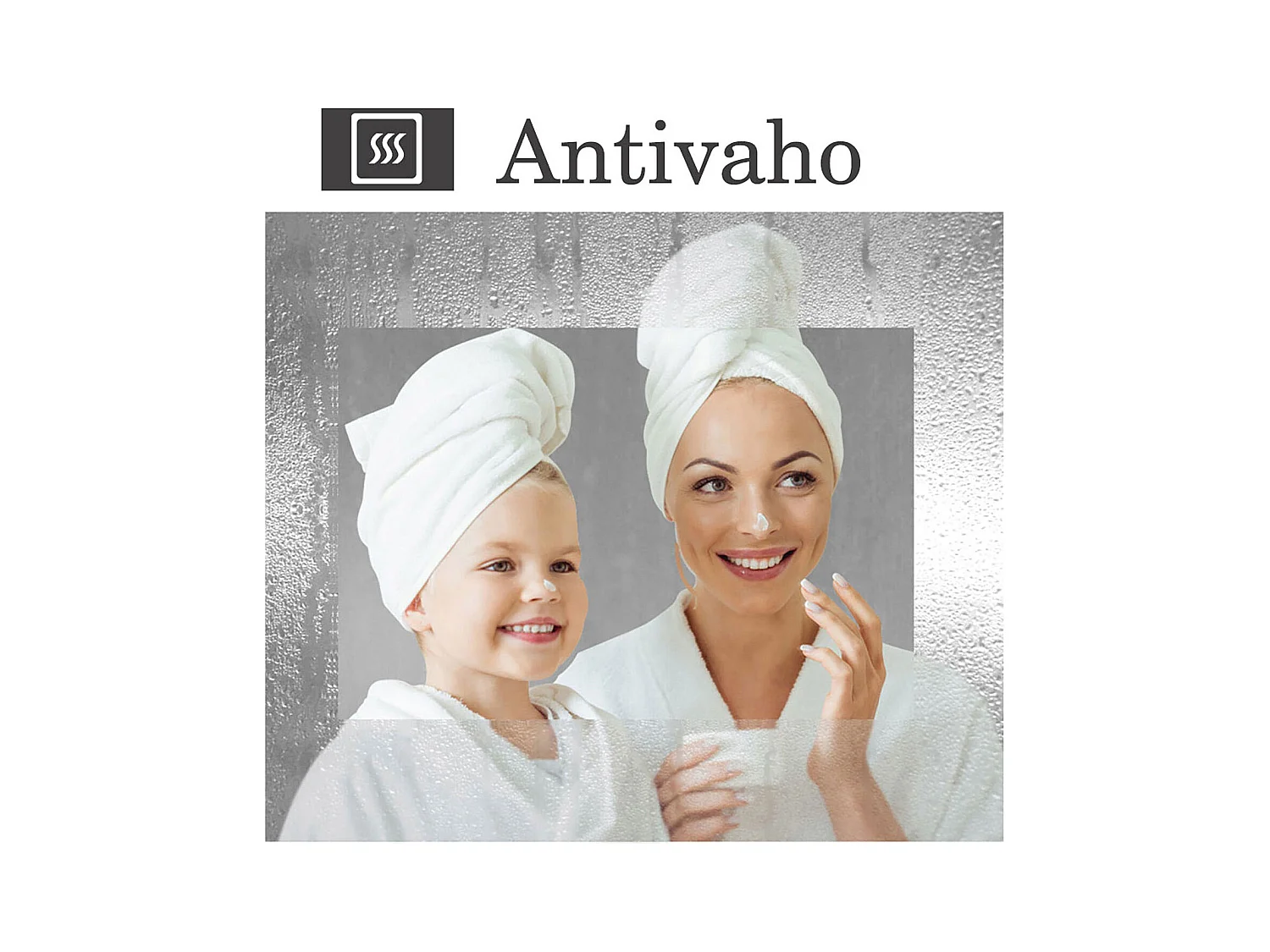 Espejo de baño con Led,80 x 60 cm, Luz led con tres colores,Con función antivaho, bluetooth y Lupa de aumento 3x.