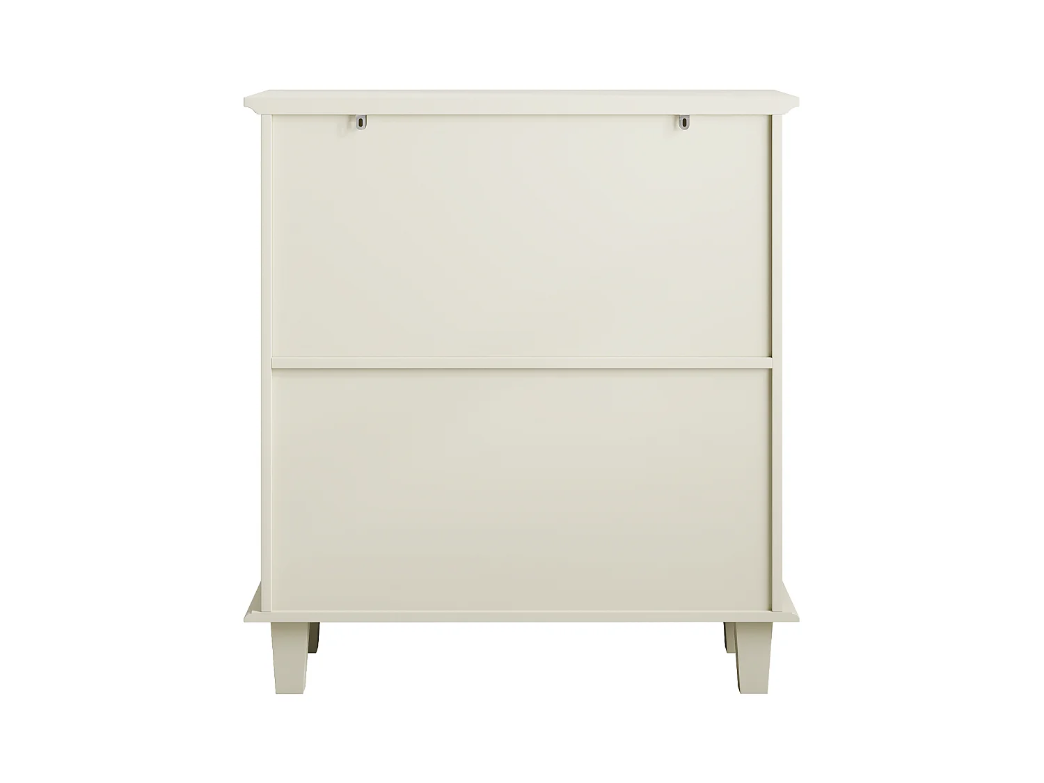 Buffet avec étagères réglables - Console de cuisine moderne rétro - avec deux portes - Crème