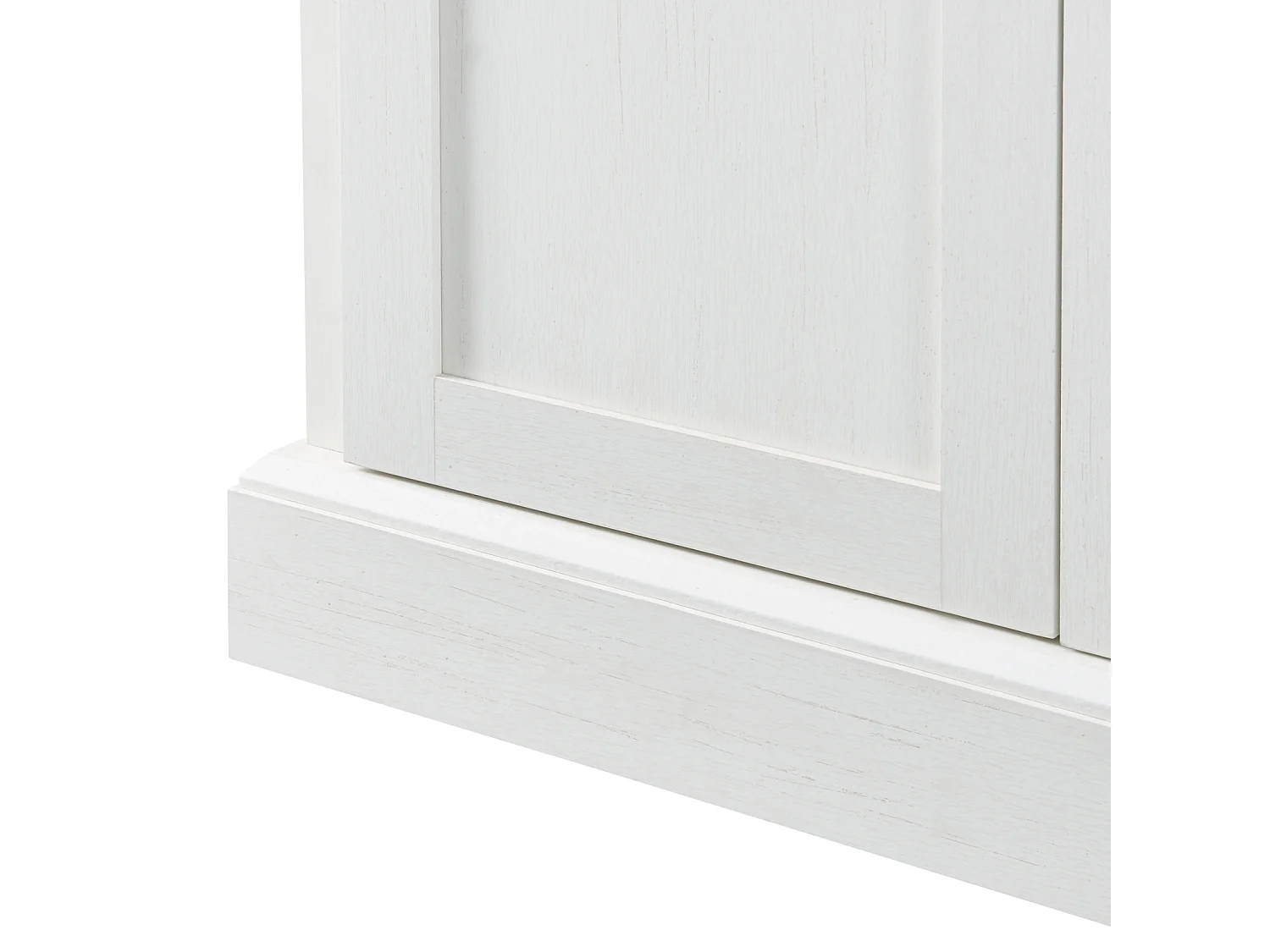 Moderne stijl 4-deurs 2-laden dressoir, 150x86x40 cm, voor woonkamer en eetkamer, wit + hout