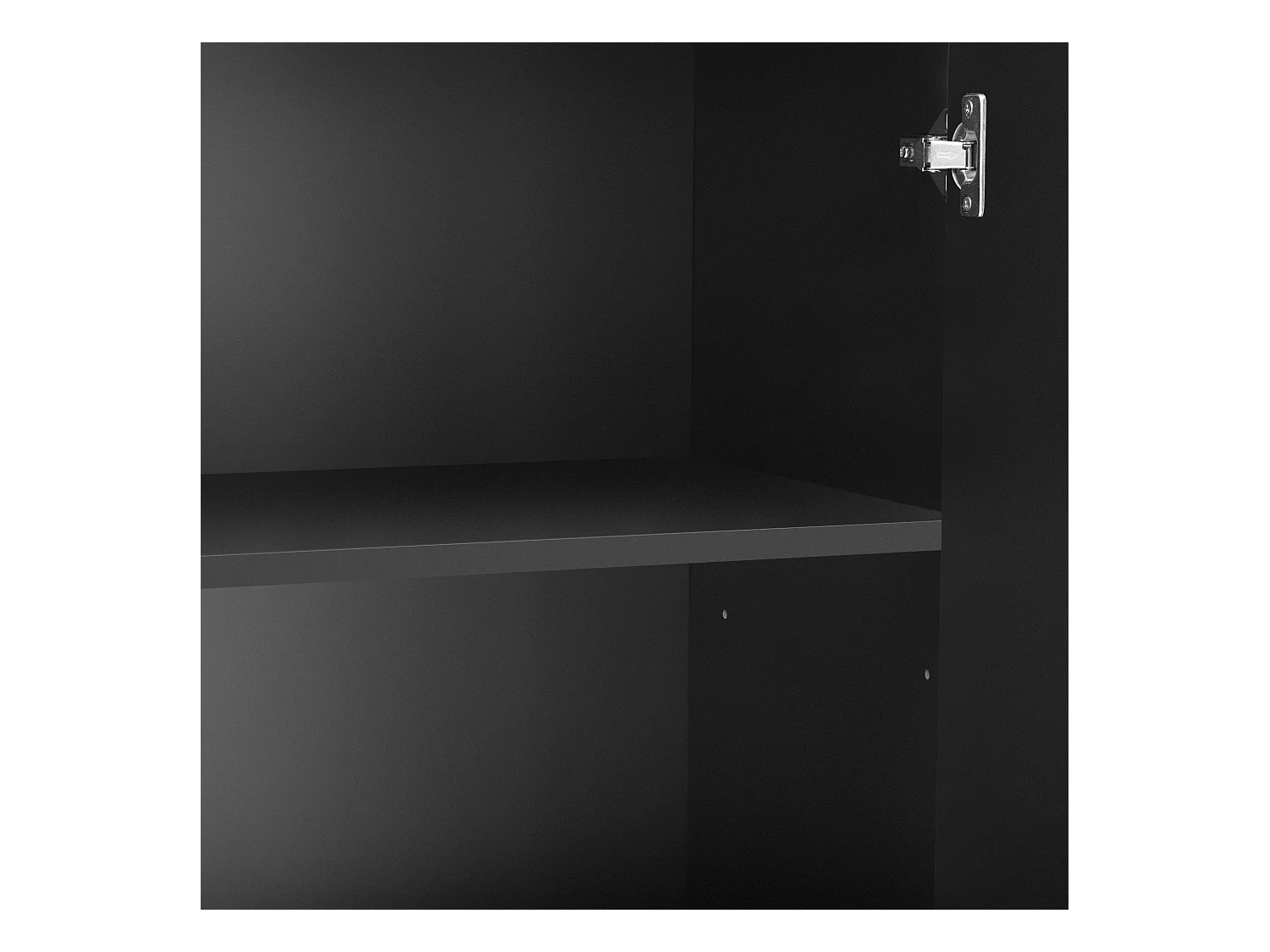 Buffet moderne avec 3 portes - 140 x 40 x 80 cm - MDF - pour salon ou cuisine - Noir et or