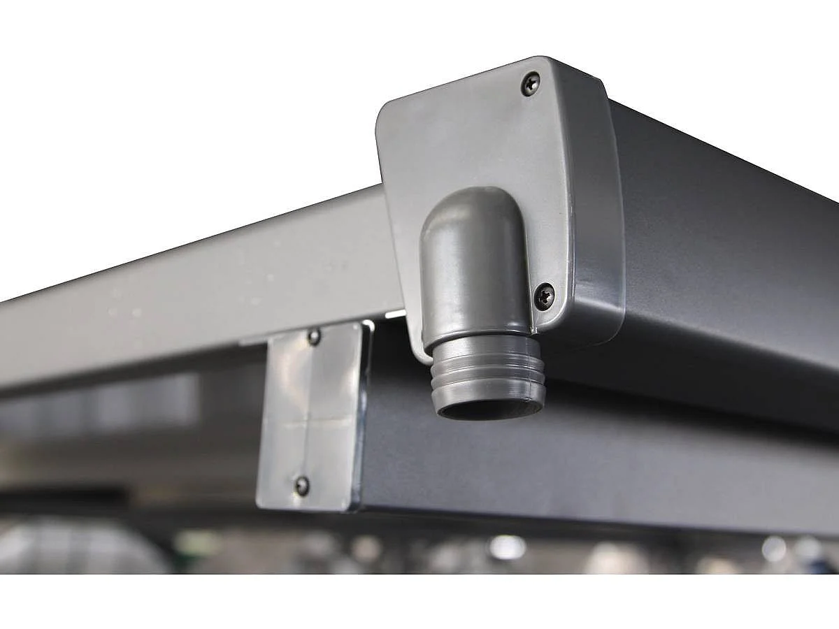 Carport tettoia per auto "Denver" - 5,02 x 3,13 x 2,05 m - Trasparente / Nero