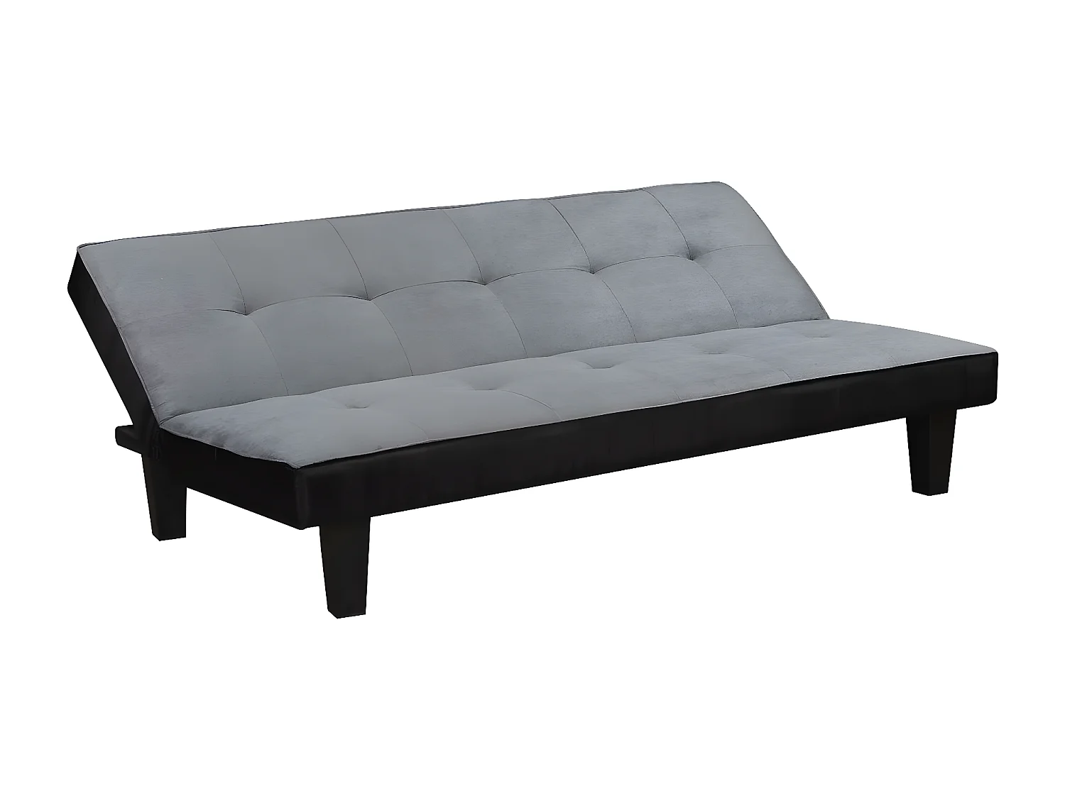 Sofá cama - "John" - 3 plazas - Microfibra - Gris