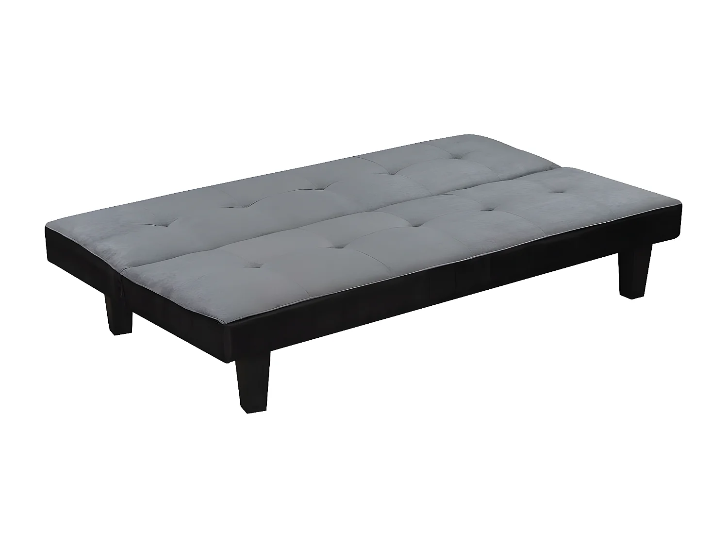 Sofá cama - "John" - 3 plazas - Microfibra - Gris
