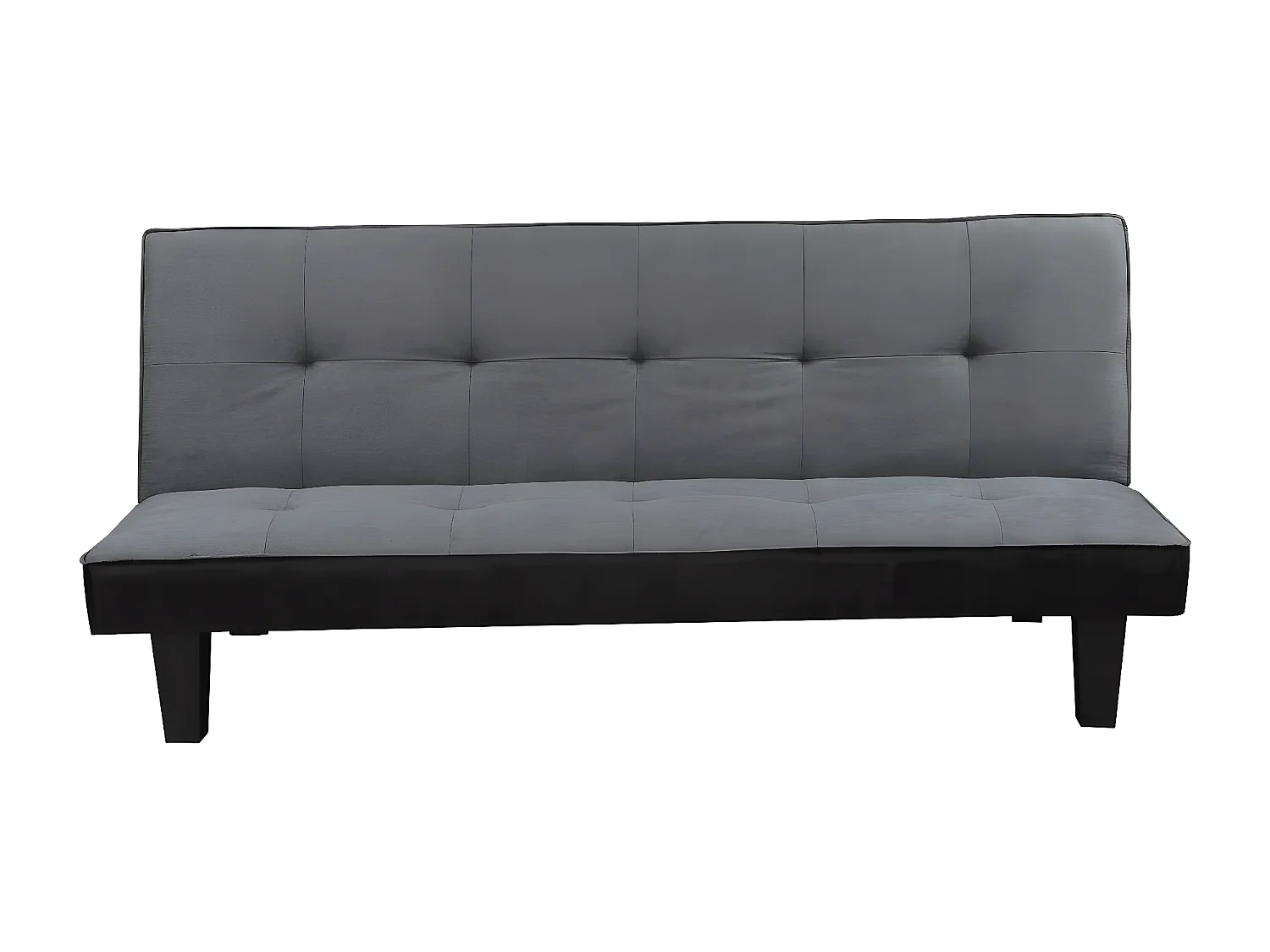 Sofá cama - "John" - 3 plazas - Microfibra - Gris