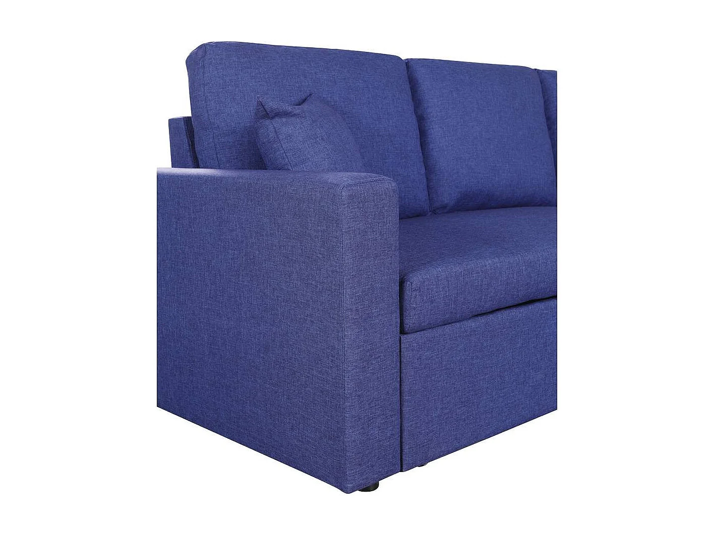 Canapé d'angle convertible/ réversible avec coffre "Alain" - 3 places - Bleu