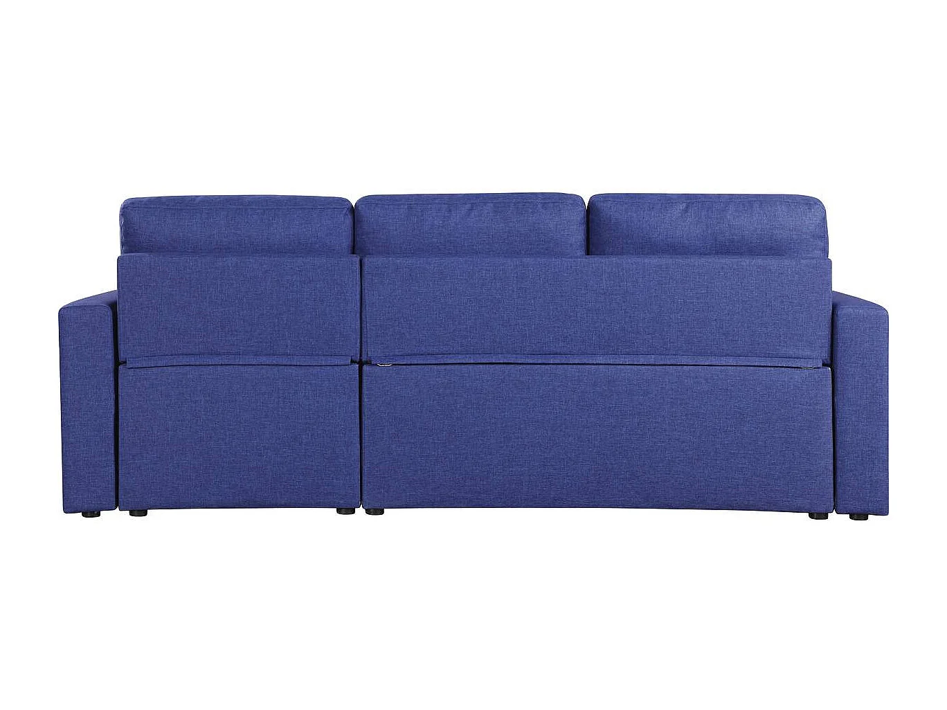 Canapé d'angle convertible/ réversible avec coffre "Alain" - 3 places - Bleu