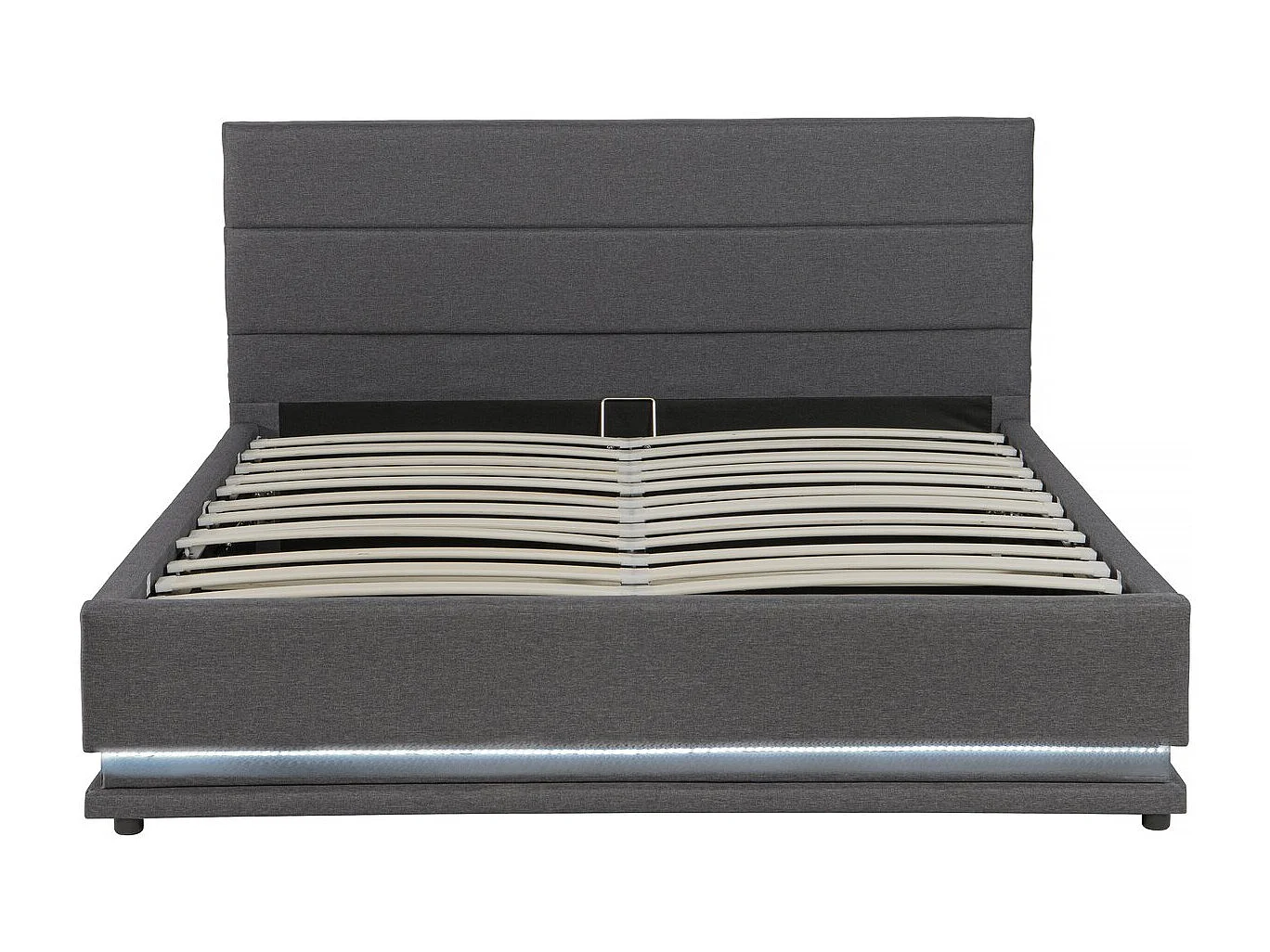Lit LED avec coffre "Anastasia" - 160 x 200 - Gris foncé