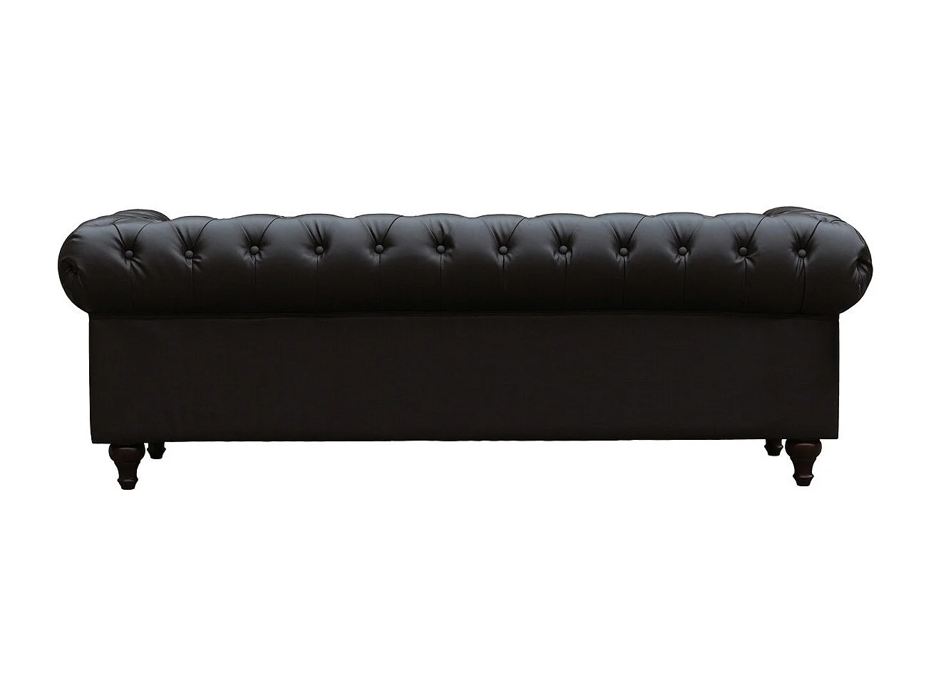 Sofá Chesterfield "Aliza"  3 plazas - Marron