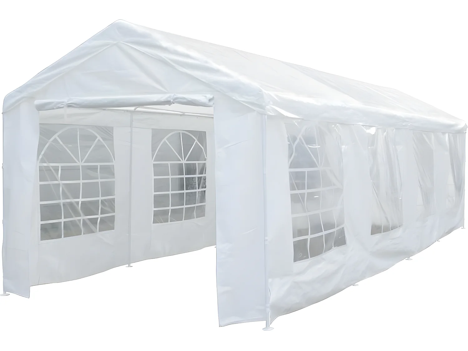 Tente de réception "Celia" en polyéthylène - 25.81  m² - 890 x 290 x 270/200 cm