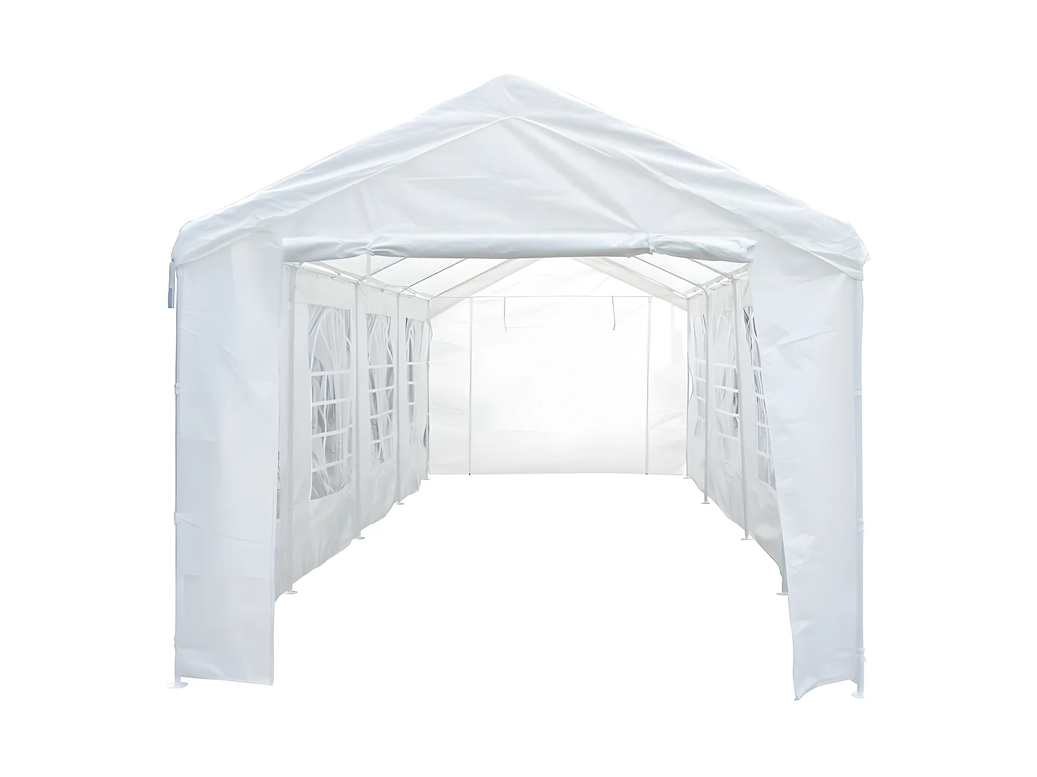 Tente de réception "Celia" en polyéthylène - 25.81  m² - 890 x 290 x 270/200 cm