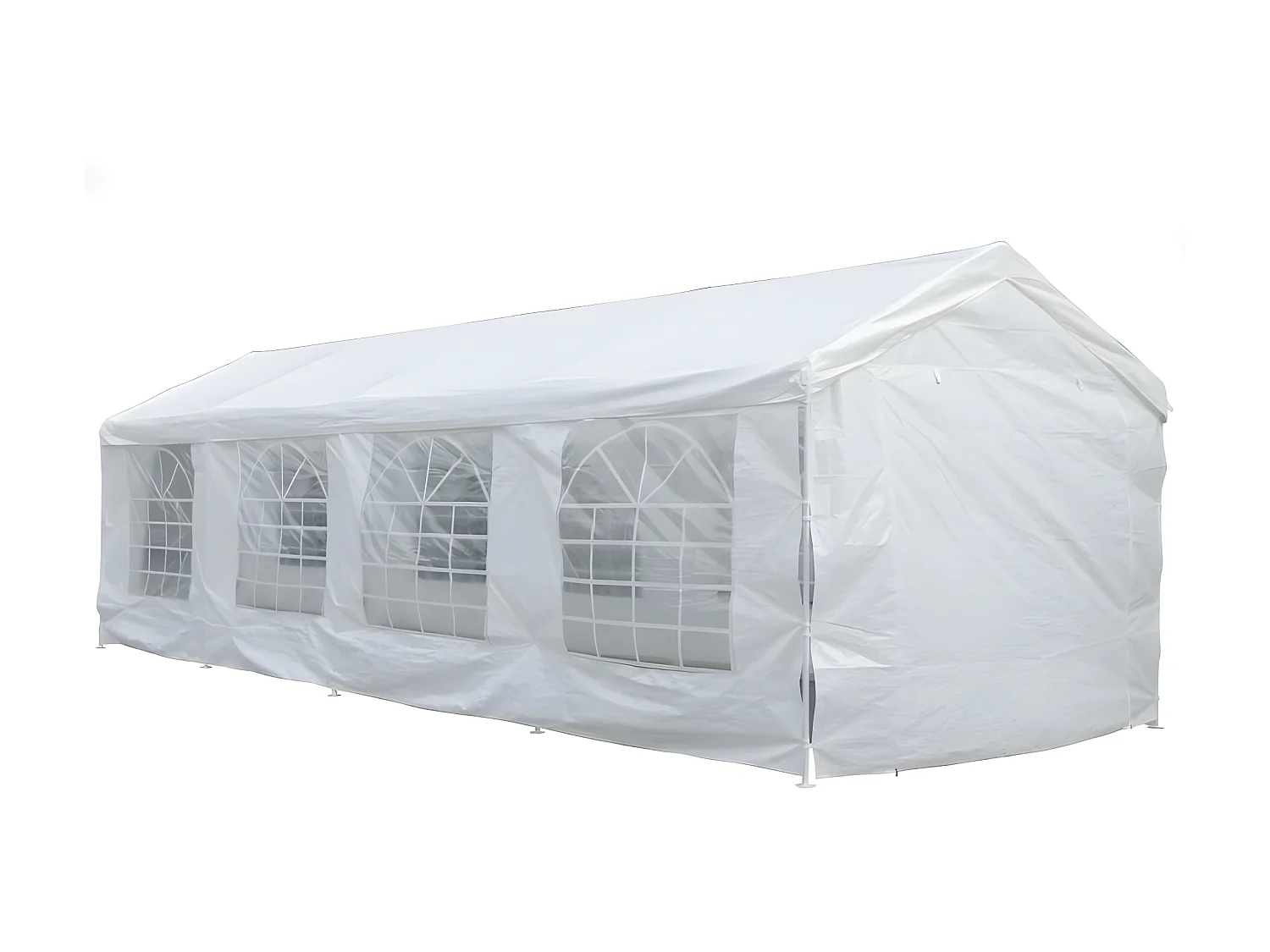 Tente de réception "Celia" en polyéthylène - 25.81  m² - 890 x 290 x 270/200 cm