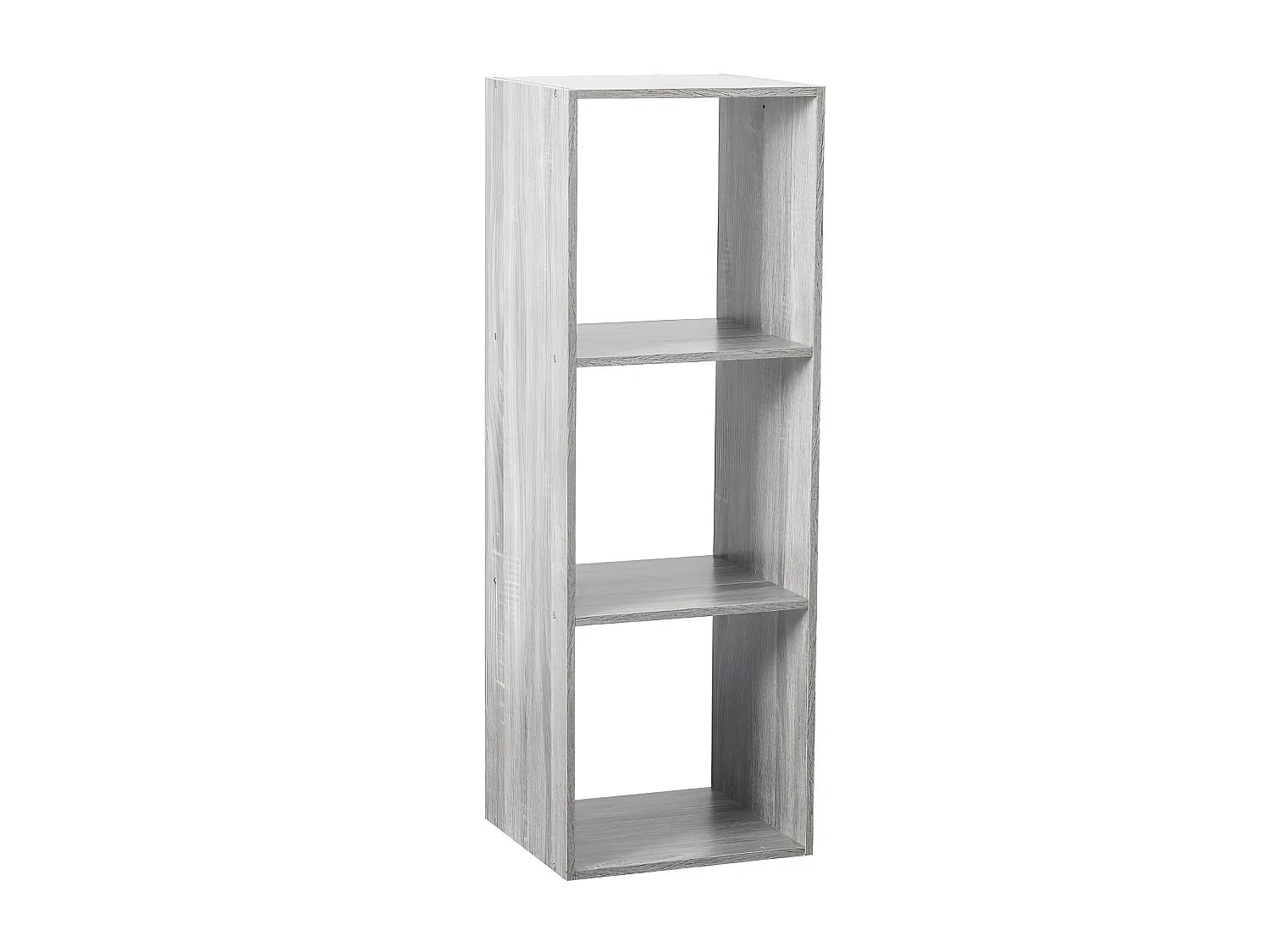 Etagère en panneaux de particules coloris Gris - Longueur 34,4 x Profondeur 32 x Hauteur 100,5 cm