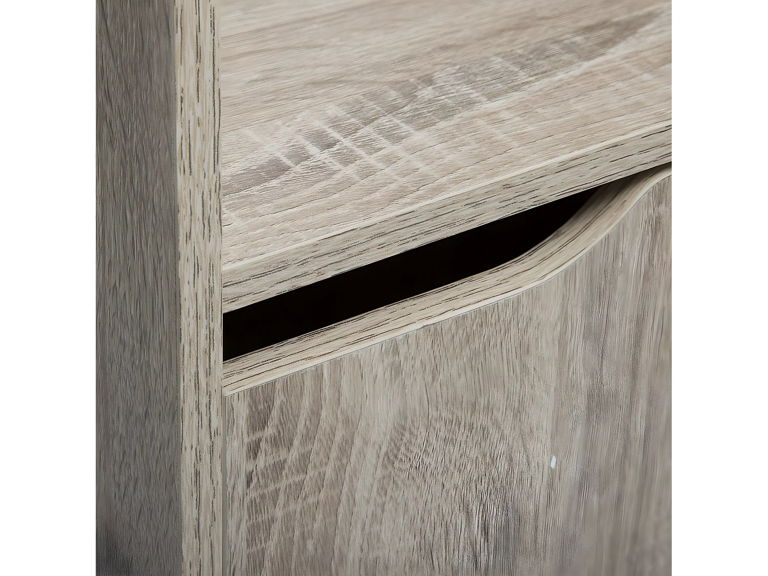 Etagère avec 4 cases en bois coloris naturel - longueur 34 x Profondeur 32 x Hauteur 146 cm