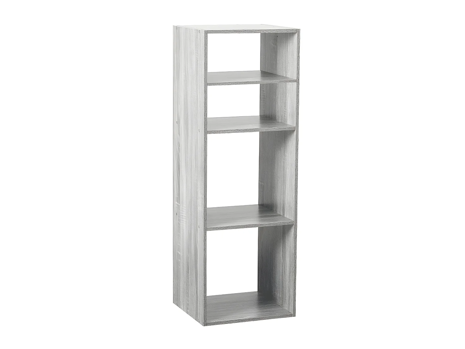 Etagère en panneaux de particules coloris gris - Longueur 34 x Profondeur 32 x Hauteur 100.5 cm