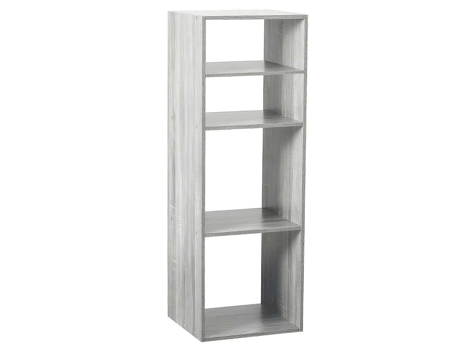 Etagère en panneaux de particules coloris gris - Longueur 34 x Profondeur 32 x Hauteur 100.5 cm